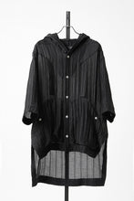 画像をギャラリービューアに読み込む, 【SAMPLE SALE】A.F ARTEFACT SHEER YO-RYU HOODIE SHIRT (BLACK)
