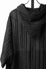 画像をギャラリービューアに読み込む, 【SAMPLE SALE】A.F ARTEFACT SHEER YO-RYU HOODIE SHIRT (BLACK)