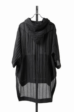 画像をギャラリービューアに読み込む, 【SAMPLE SALE】A.F ARTEFACT SHEER YO-RYU HOODIE SHIRT (BLACK)