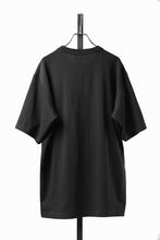 Load image into Gallery viewer, OBLADI BLACK T-SHIRT WITH GREEN-PURPLE CRISSCROSS SQUARE STITCHES ON MESH (BLACK)