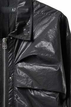 画像をギャラリービューアに読み込む, 【SAMPLE SALE】A.F ARTEFACT COATING TUCK BLOUSON (BLACK)