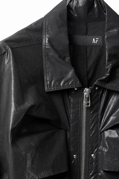 画像をギャラリービューアに読み込む, 【SAMPLE SALE】A.F ARTEFACT COATING TUCK BLOUSON (BLACK)