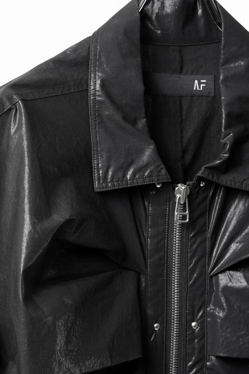 画像をギャラリービューアに読み込む, 【SAMPLE SALE】A.F ARTEFACT COATING TUCK BLOUSON (BLACK)