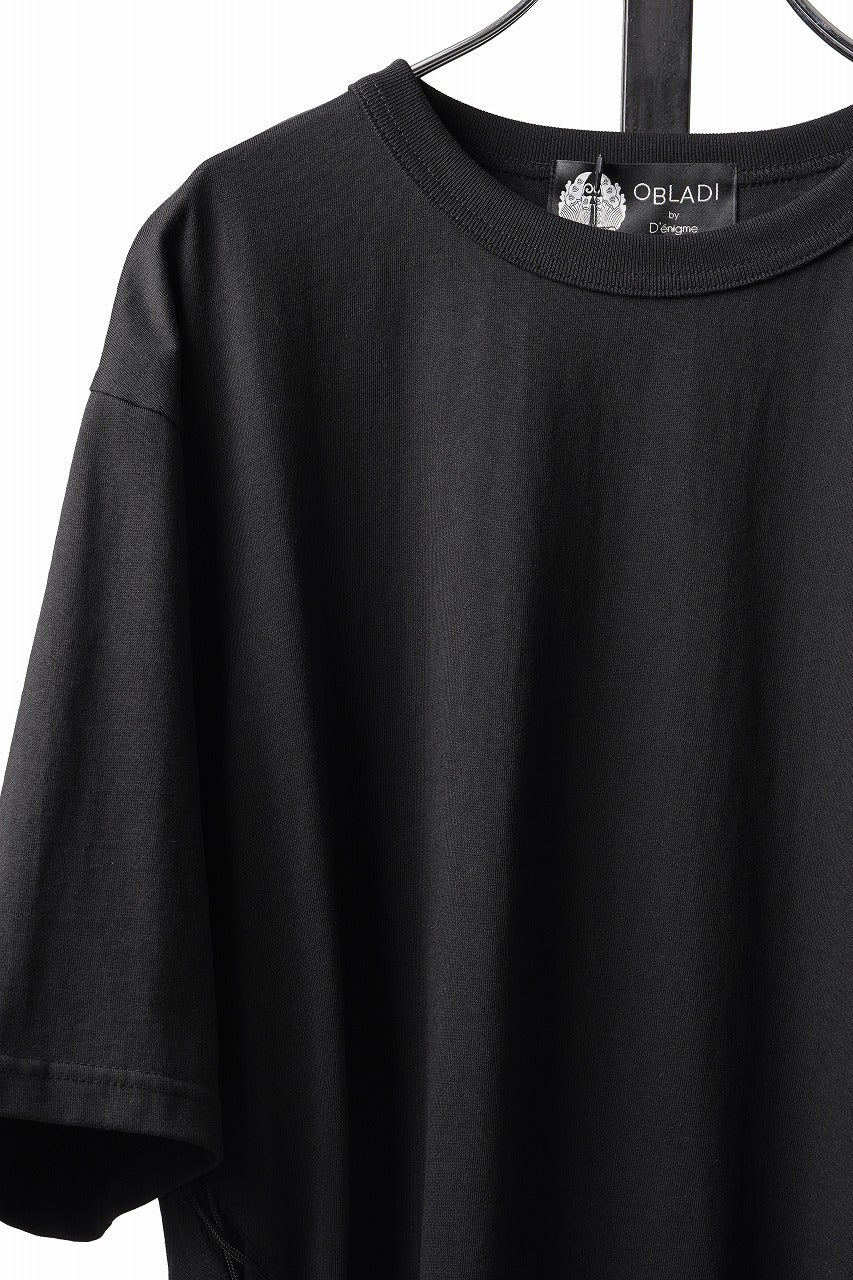Load image into Gallery viewer, OBLADI SIDE LACE-UP T-SHIRT (BLACK)