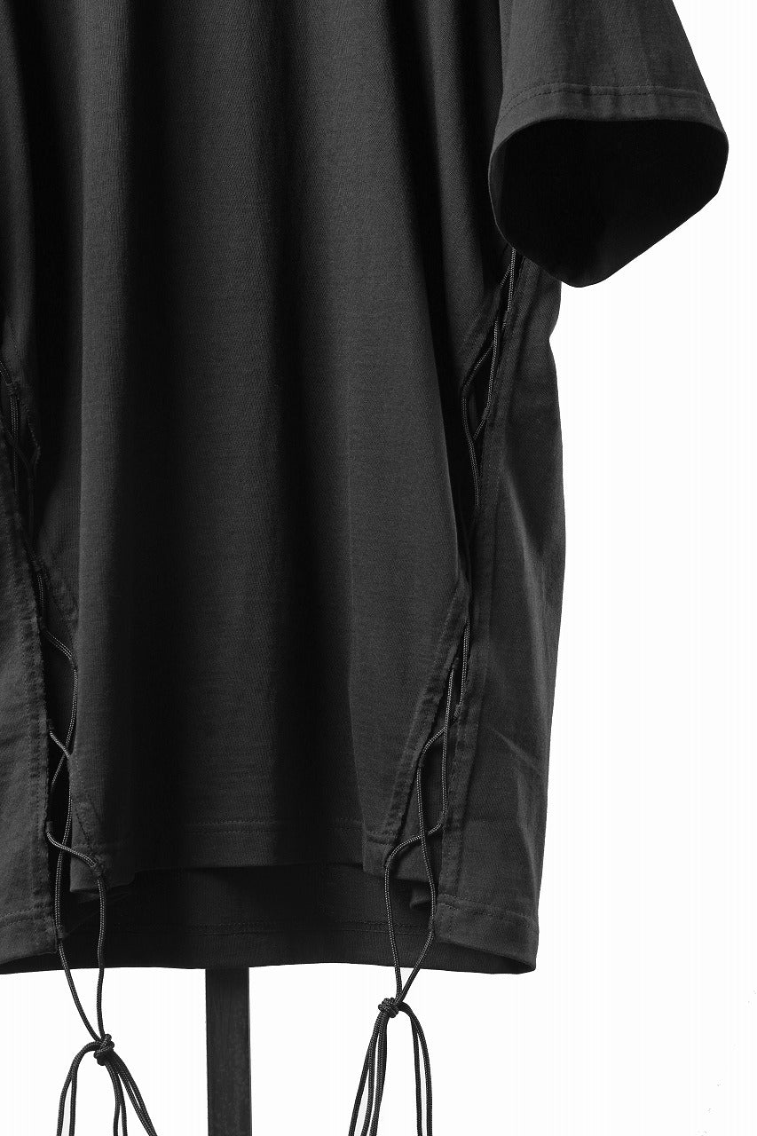 Load image into Gallery viewer, OBLADI SIDE LACE-UP T-SHIRT (BLACK)