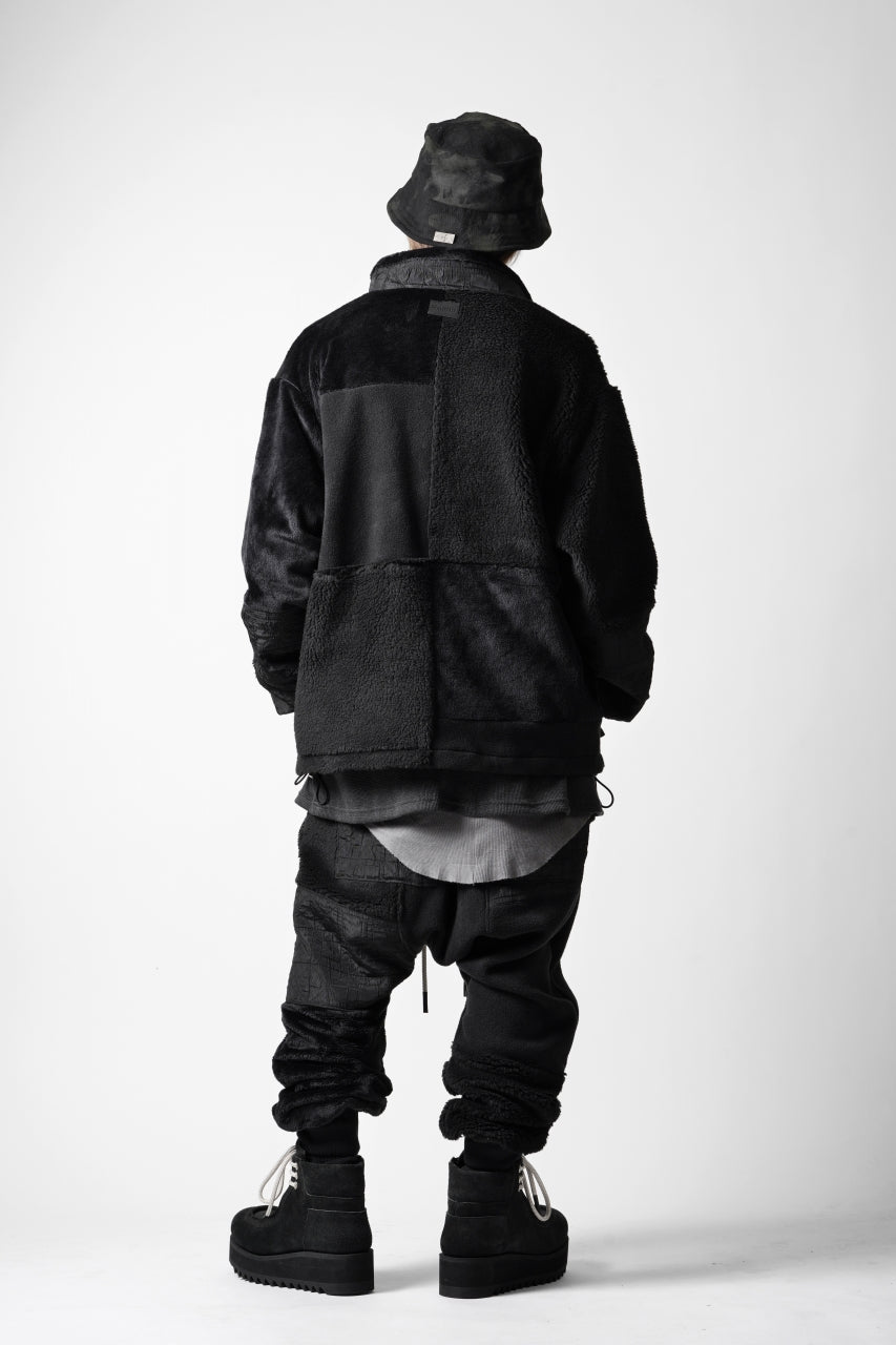 Load image into Gallery viewer, A.F ARTEFACT IRREGULAR PANELED FLEECE SARROUEL JODPHURS (BLACK)