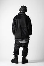 Load image into Gallery viewer, A.F ARTEFACT MULTI PANELED FLEECE TRACK JACKET (BLACK)