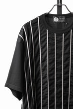 Load image into Gallery viewer, OBLADI LACE STRIPE UNDER BLACK MESH T-SHIRT (BLACK)