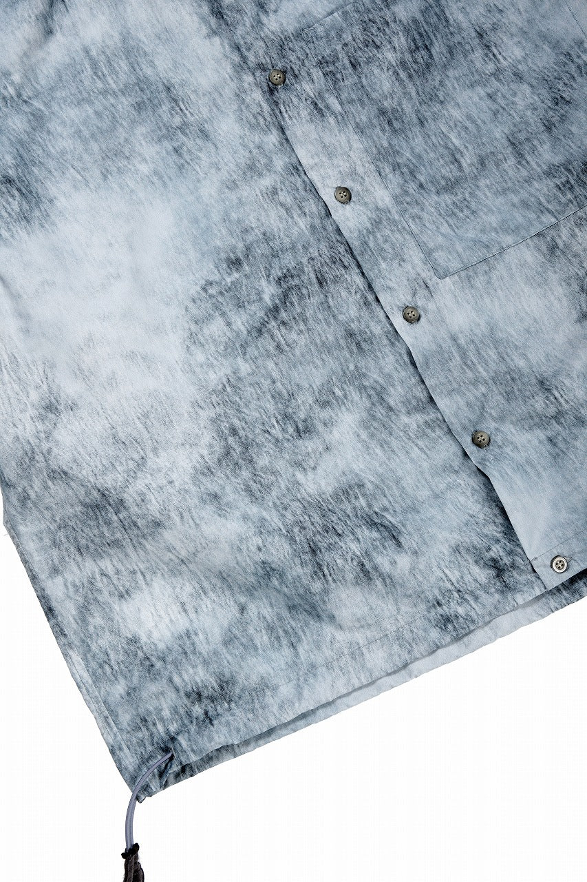 画像をギャラリービューアに読み込む, D-VEC DWR NY TAFFETA S/S SHIRT (BLUE GRAD)