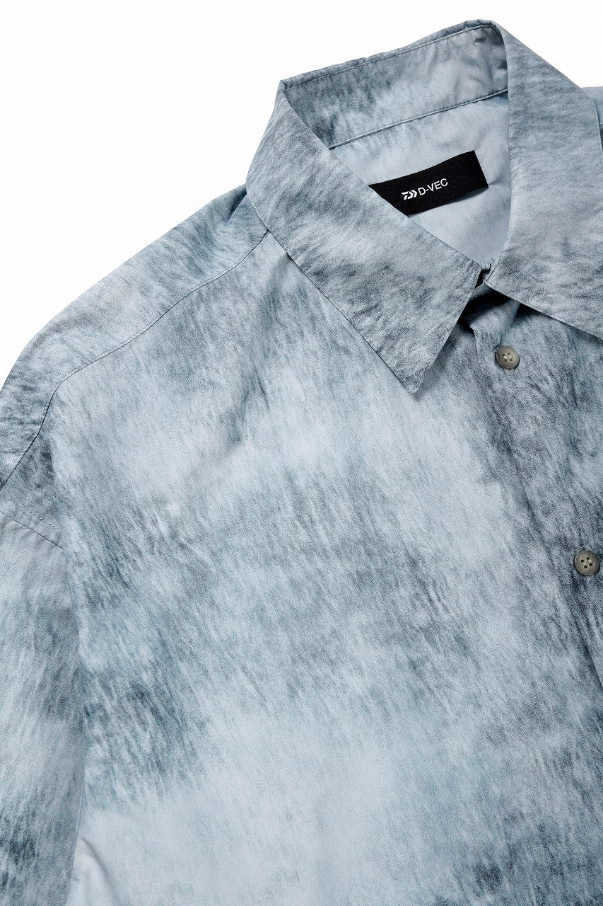 画像をギャラリービューアに読み込む, D-VEC DWR NY TAFFETA S/S SHIRT (BLUE GRAD)