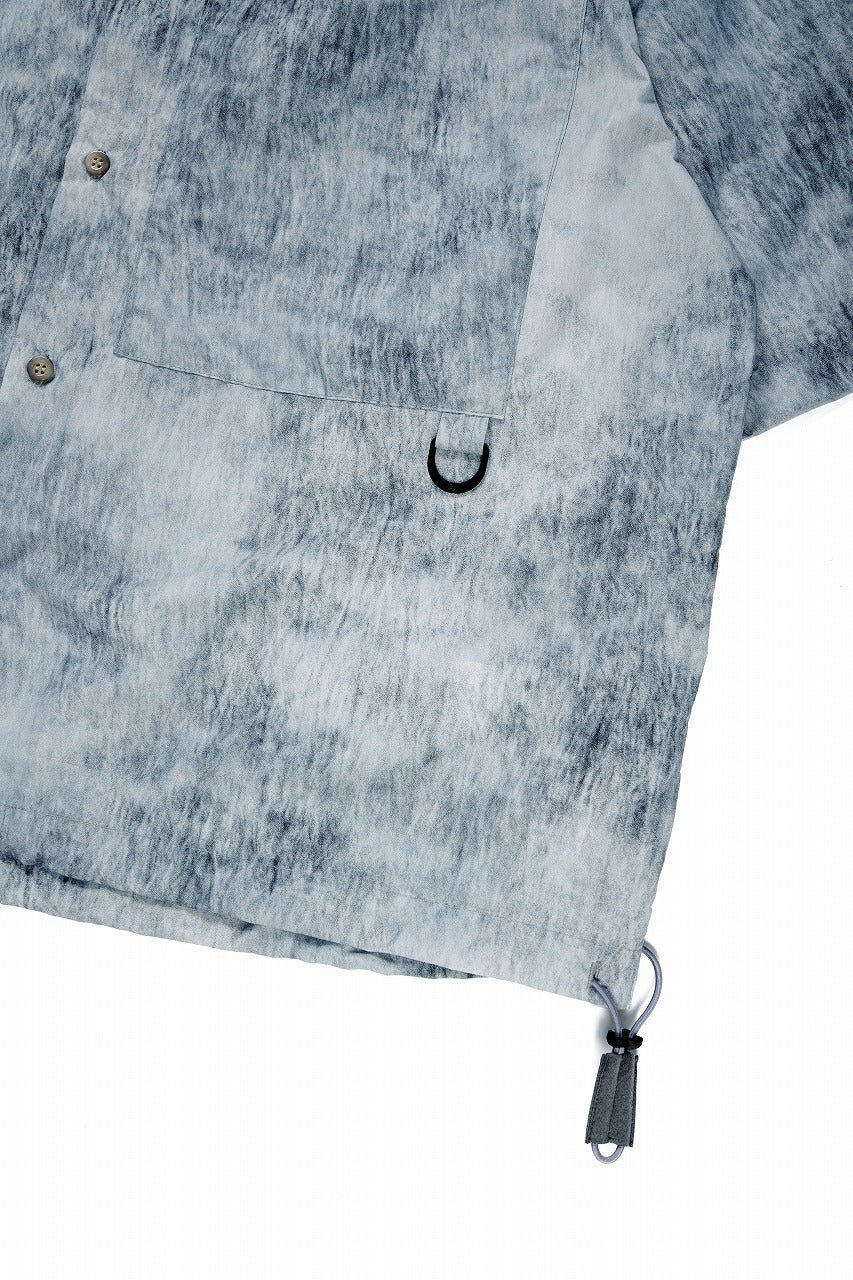 画像をギャラリービューアに読み込む, D-VEC DWR NY TAFFETA S/S SHIRT (BLUE GRAD)