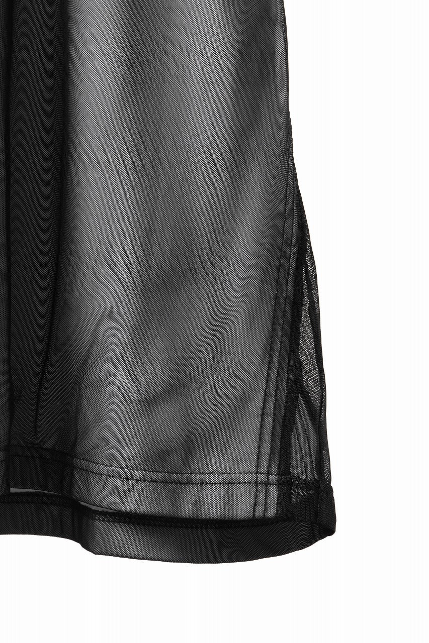 Load image into Gallery viewer, OBLADI MESH WITH PATCHWORK T-SHIRT (WHITE x BLACK)