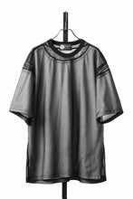 Load image into Gallery viewer, OBLADI MESH WITH PATCHWORK T-SHIRT (WHITE x BLACK)