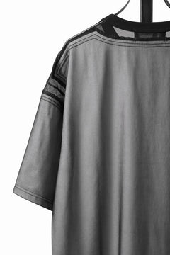 Load image into Gallery viewer, OBLADI MESH WITH PATCHWORK T-SHIRT (WHITE x BLACK)
