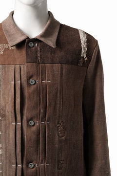 画像をギャラリービューアに読み込む, ierib exclusive Trucker Jacket /  Vintage SAKABUKURO (BROWN)