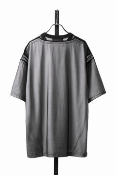 Load image into Gallery viewer, OBLADI MESH WITH PATCHWORK T-SHIRT (WHITE x BLACK)
