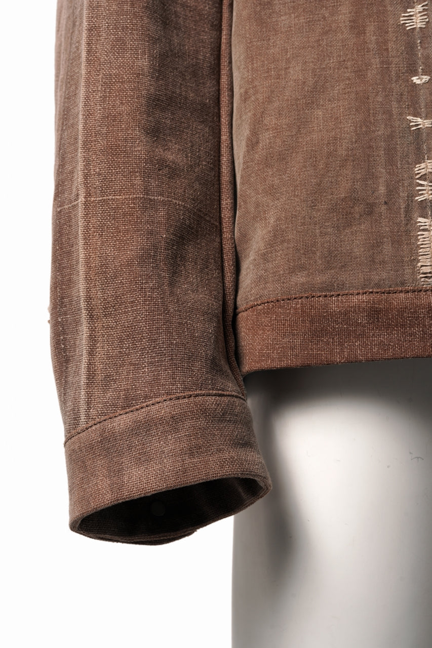 画像をギャラリービューアに読み込む, ierib exclusive Trucker Jacket /  Vintage SAKABUKURO (BROWN)