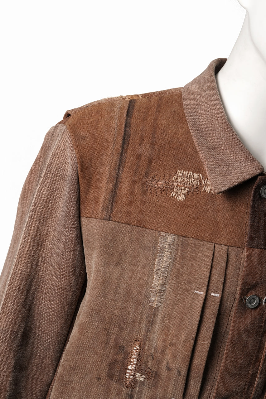 画像をギャラリービューアに読み込む, ierib exclusive Trucker Jacket /  Vintage SAKABUKURO (BROWN)