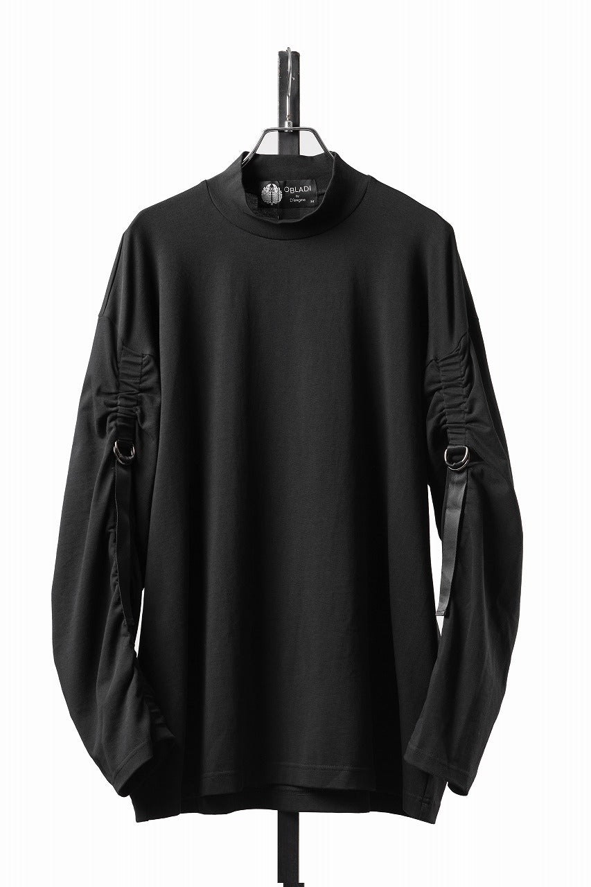 Load image into Gallery viewer, OBLADI D-RING LONG SLEEVE T-SHIRT (BLACK)