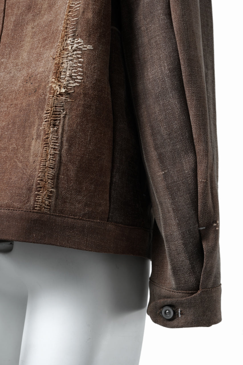 画像をギャラリービューアに読み込む, ierib exclusive Trucker Jacket /  Vintage SAKABUKURO (BROWN)