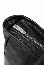 Load image into Gallery viewer, PORTER CLASSIC PC RIDERS LEATHER TOTE BAG M W / SILVER ZIPPER (BLACK)