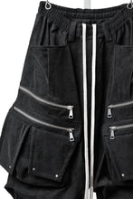 画像をギャラリービューアに読み込む, A.F ARTEFACT MULTI FLAP WIDE PANTS / VEGAN LEATHER (BLACK)