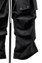 画像をギャラリービューアに読み込む, A.F ARTEFACT MULTI FLAP WIDE PANTS / VEGAN LEATHER (BLACK)