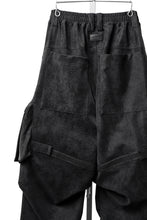 画像をギャラリービューアに読み込む, A.F ARTEFACT MULTI FLAP WIDE PANTS / VEGAN LEATHER (BLACK)