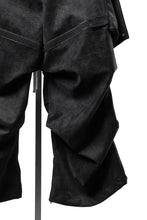 画像をギャラリービューアに読み込む, A.F ARTEFACT MULTI FLAP WIDE PANTS / VEGAN LEATHER (BLACK)
