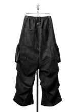 画像をギャラリービューアに読み込む, A.F ARTEFACT MULTI FLAP WIDE PANTS / VEGAN LEATHER (BLACK)