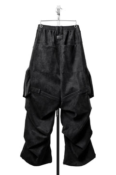 画像をギャラリービューアに読み込む, A.F ARTEFACT MULTI FLAP WIDE PANTS / VEGAN LEATHER (BLACK)