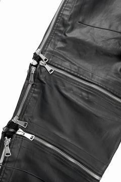 画像をギャラリービューアに読み込む, A.F ARTEFACT MATTE COATING ZIP WIDE PANTS (BLACK)