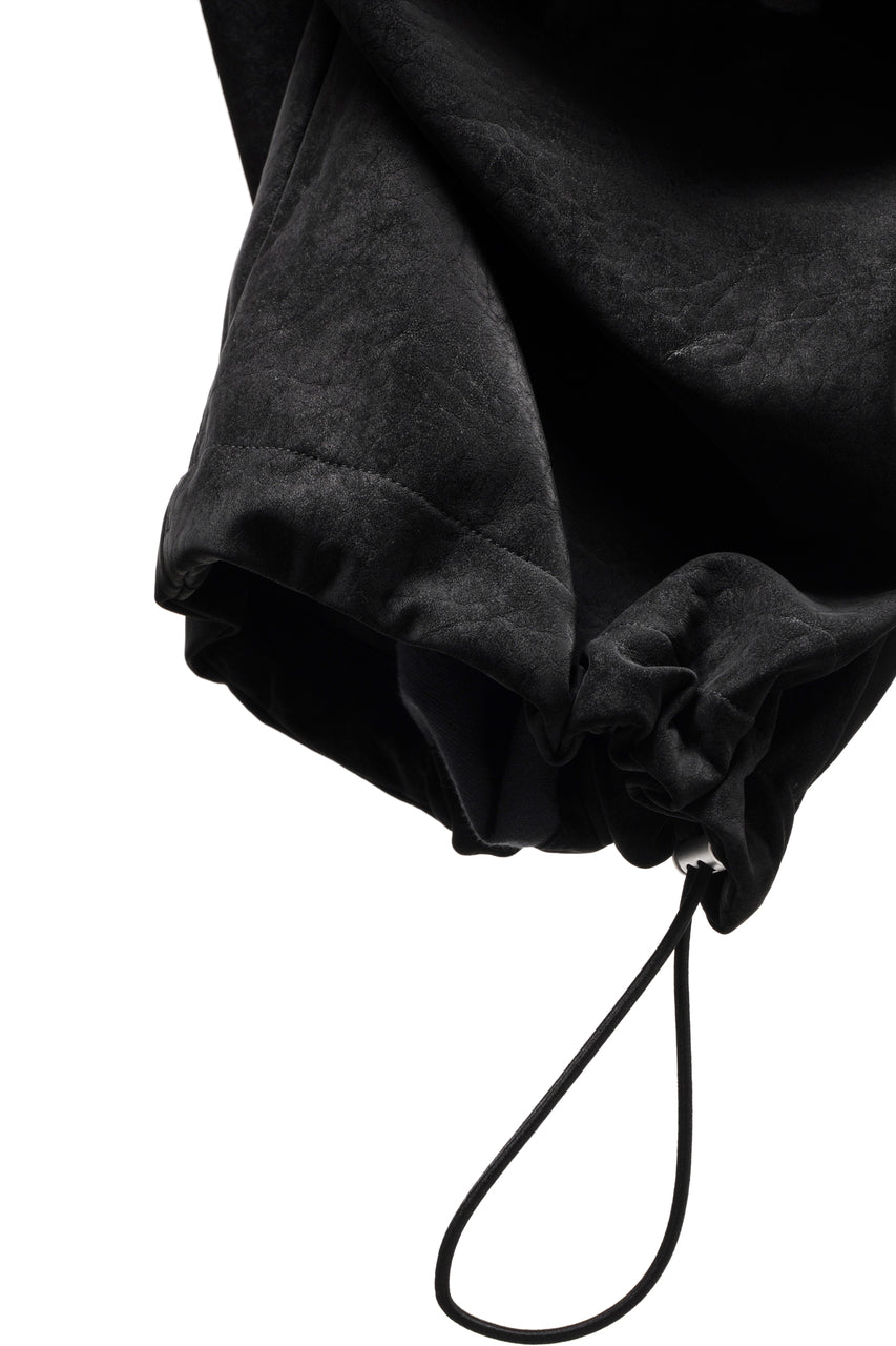 画像をギャラリービューアに読み込む, A.F ARTEFACT MULTI FLAP WIDE PANTS / VEGAN LEATHER (BLACK)