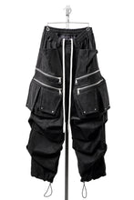 画像をギャラリービューアに読み込む, A.F ARTEFACT MULTI FLAP WIDE PANTS / VEGAN LEATHER (BLACK)