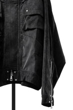 画像をギャラリービューアに読み込む, A.F ARTEFACT MILITARY HOODIE BLOUSON / VEGAN LEATHER (BLACK)