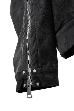画像をギャラリービューアに読み込む, A.F ARTEFACT MILITARY HOODIE BLOUSON / VEGAN LEATHER (BLACK)