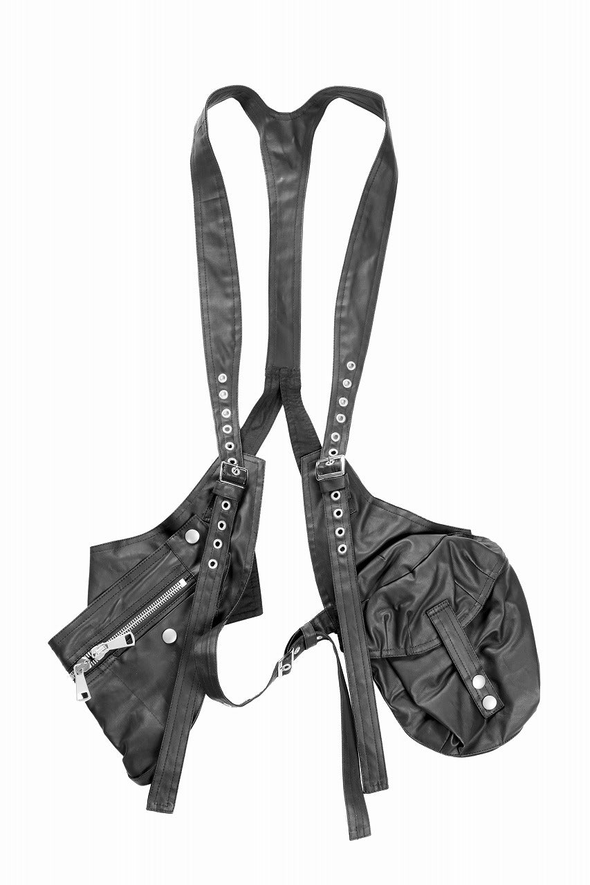 画像をギャラリービューアに読み込む, A.F ARTEFACT MATTE COATING CARGO VEST BAG (BLACK)