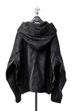画像をギャラリービューアに読み込む, A.F ARTEFACT MILITARY HOODIE BLOUSON / VEGAN LEATHER (BLACK)