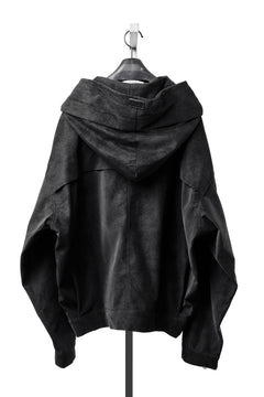 画像をギャラリービューアに読み込む, A.F ARTEFACT MILITARY HOODIE BLOUSON / VEGAN LEATHER (BLACK)