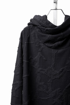 画像をギャラリービューアに読み込む, A.F ARTEFACT TWISTED HOOD PULLOVER TOP / SURFACE WOOL (BLACK)