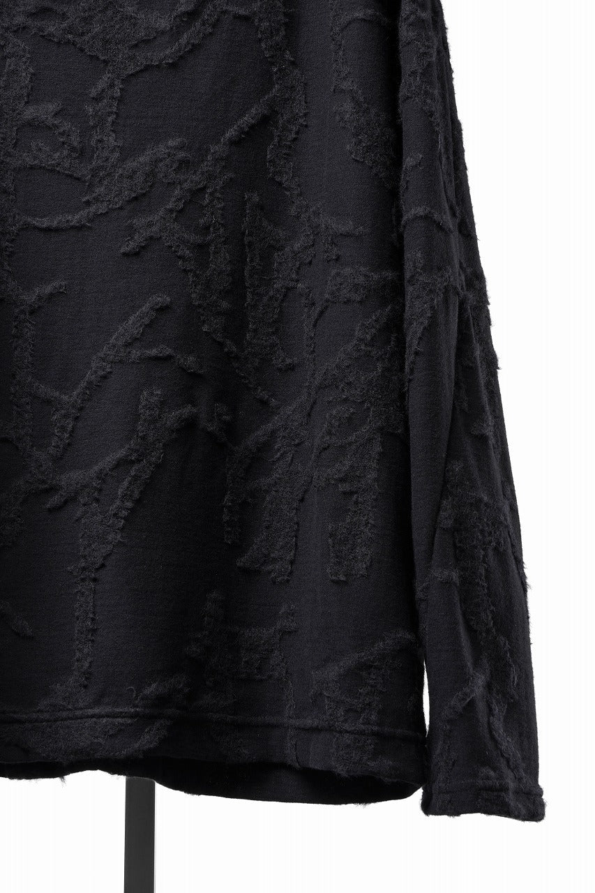 画像をギャラリービューアに読み込む, A.F ARTEFACT TWISTED HOOD PULLOVER TOP / SURFACE WOOL (BLACK)