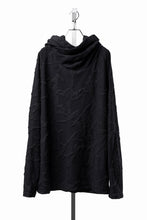 画像をギャラリービューアに読み込む, A.F ARTEFACT TWISTED HOOD PULLOVER TOP / SURFACE WOOL (BLACK)