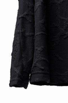 画像をギャラリービューアに読み込む, A.F ARTEFACT TWISTED HOOD PULLOVER TOP / SURFACE WOOL (BLACK)