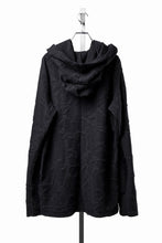 画像をギャラリービューアに読み込む, A.F ARTEFACT TWISTED HOOD PULLOVER TOP / SURFACE WOOL (BLACK)