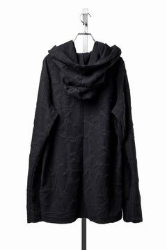 画像をギャラリービューアに読み込む, A.F ARTEFACT TWISTED HOOD PULLOVER TOP / SURFACE WOOL (BLACK)