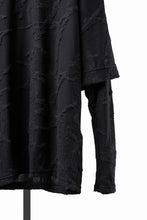 画像をギャラリービューアに読み込む, A.F ARTEFACT LAYERED LONG SLEEVE TOP / SURFACE WOOL (BLACK)