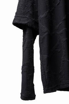 画像をギャラリービューアに読み込む, A.F ARTEFACT LAYERED LONG SLEEVE TOP / SURFACE WOOL (BLACK)