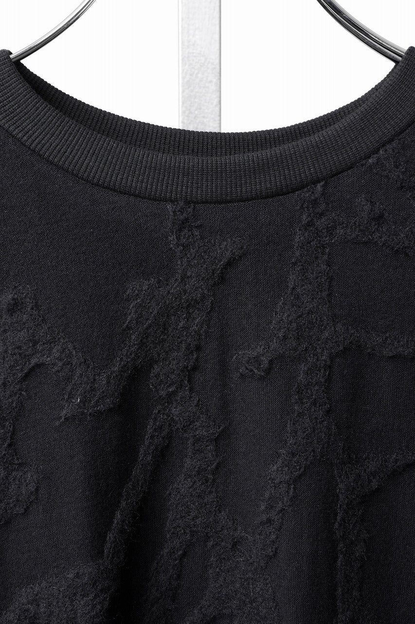画像をギャラリービューアに読み込む, A.F ARTEFACT LAYERED LONG SLEEVE TOP / SURFACE WOOL (BLACK)