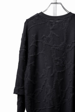 画像をギャラリービューアに読み込む, A.F ARTEFACT LAYERED LONG SLEEVE TOP / SURFACE WOOL (BLACK)