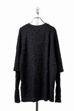 画像をギャラリービューアに読み込む, A.F ARTEFACT LAYERED LONG SLEEVE TOP / SURFACE WOOL (BLACK)